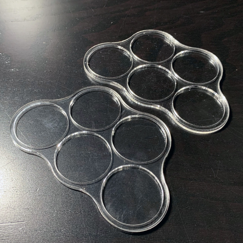 EnderToys 40mm 3-Man Move Trays - Set Of 3, 3D Printed For Tabletop Wargaming Miniatures, Paintable